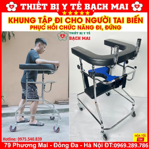 Khung Tập Đi Cho Người Tai Biến, Yếu, Liệt, Phục Hồi Chức Năng