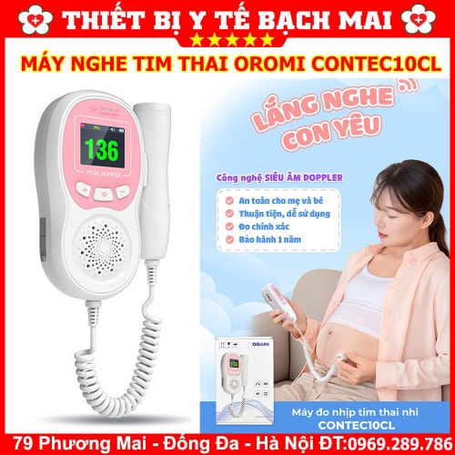 Máy Nghe Tim Thai Tại Nhà OROMI CONTEC10CL